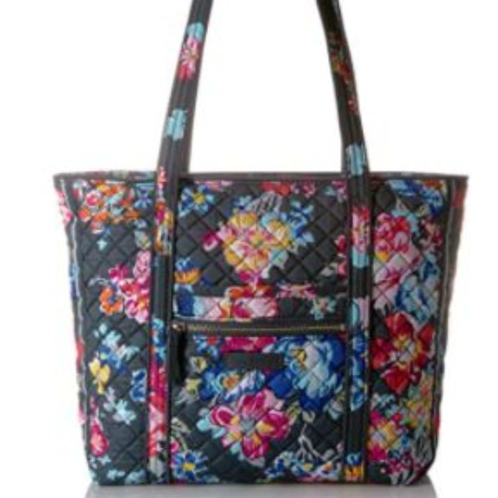 Vera Bradley Signature Cotton Small Vera Tote Bag - Picture 1 of 3